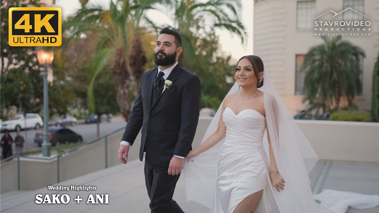Sako + Ani's Wedding 4K UHD Highlights at Grand Venue st Leon Church and Pasadena City Hall