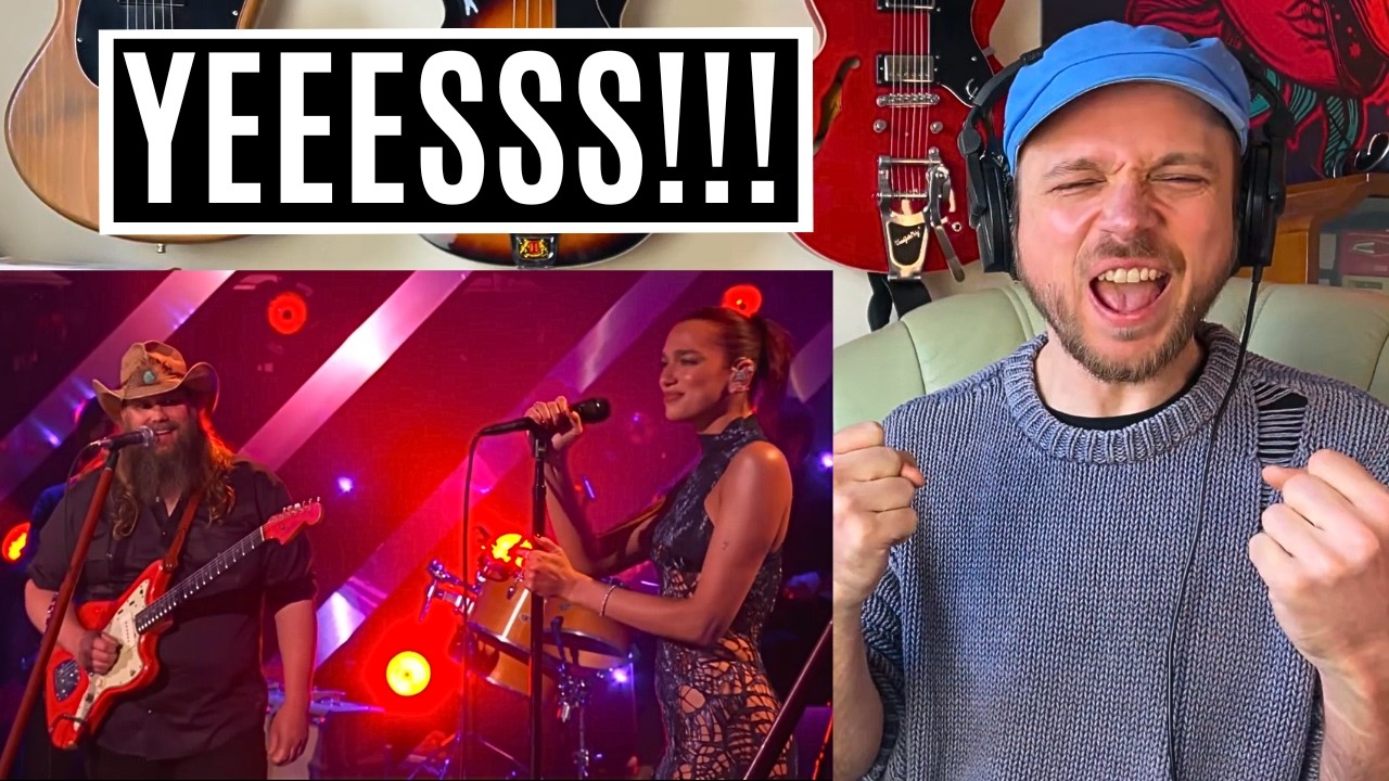Chris Stapleton, Dua Lipa - Think I’m In Love With You (Live From The 59th ACM Awards) Reaction