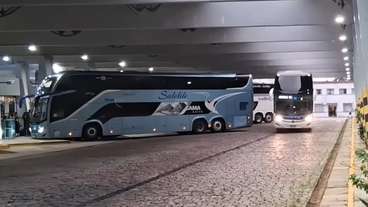 Grande Movimento De Ônibus Na Volta De Fim De Ano Na Rodoviária De Joinville
