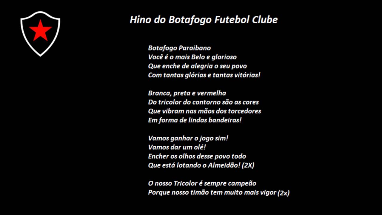 hino do Botafogo PB Com Letra