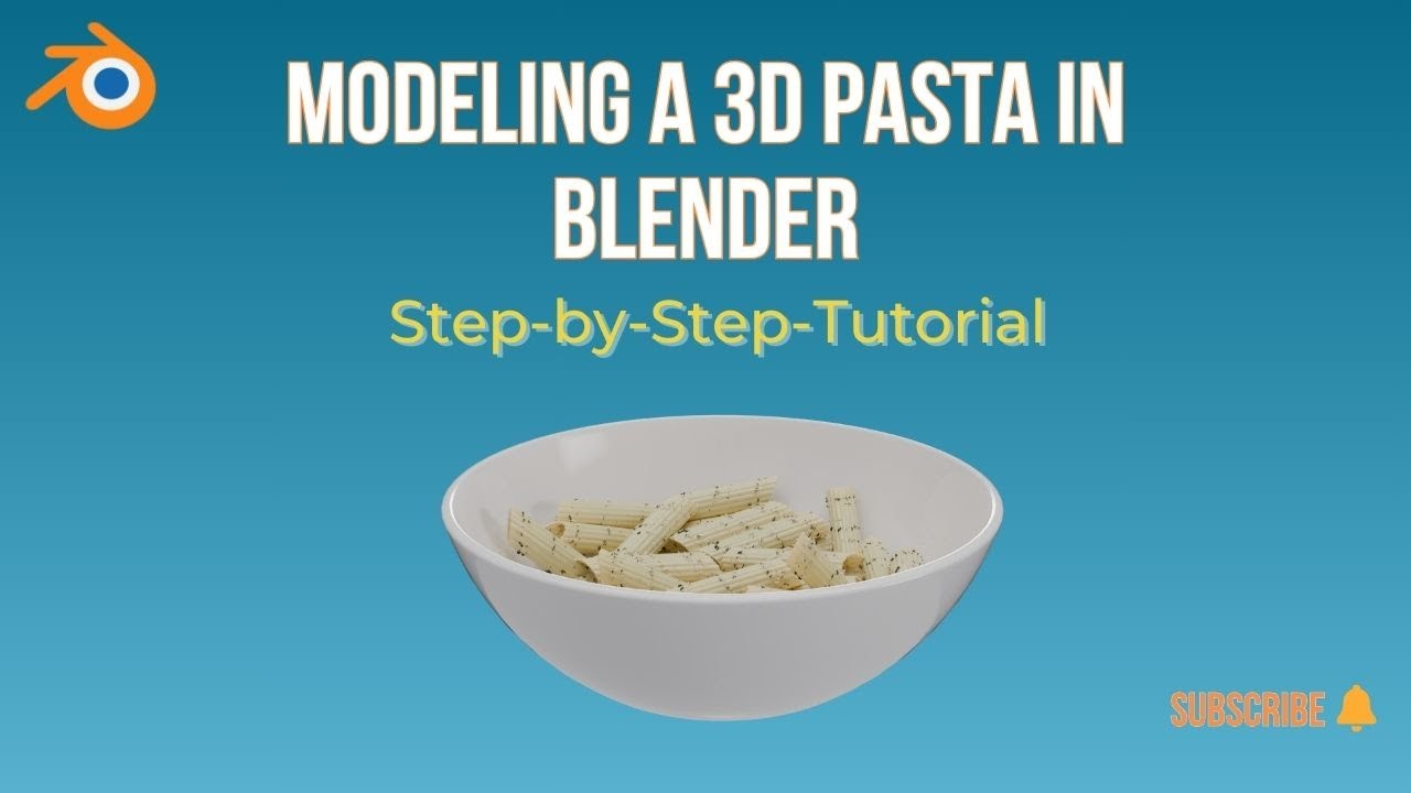 3D pasta in Blender | easy tutorial