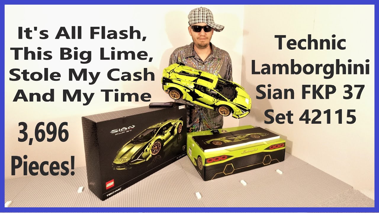 Lego Technic Lamborghini Sian FKP 37 42115 Review BIG 1/8 Scale