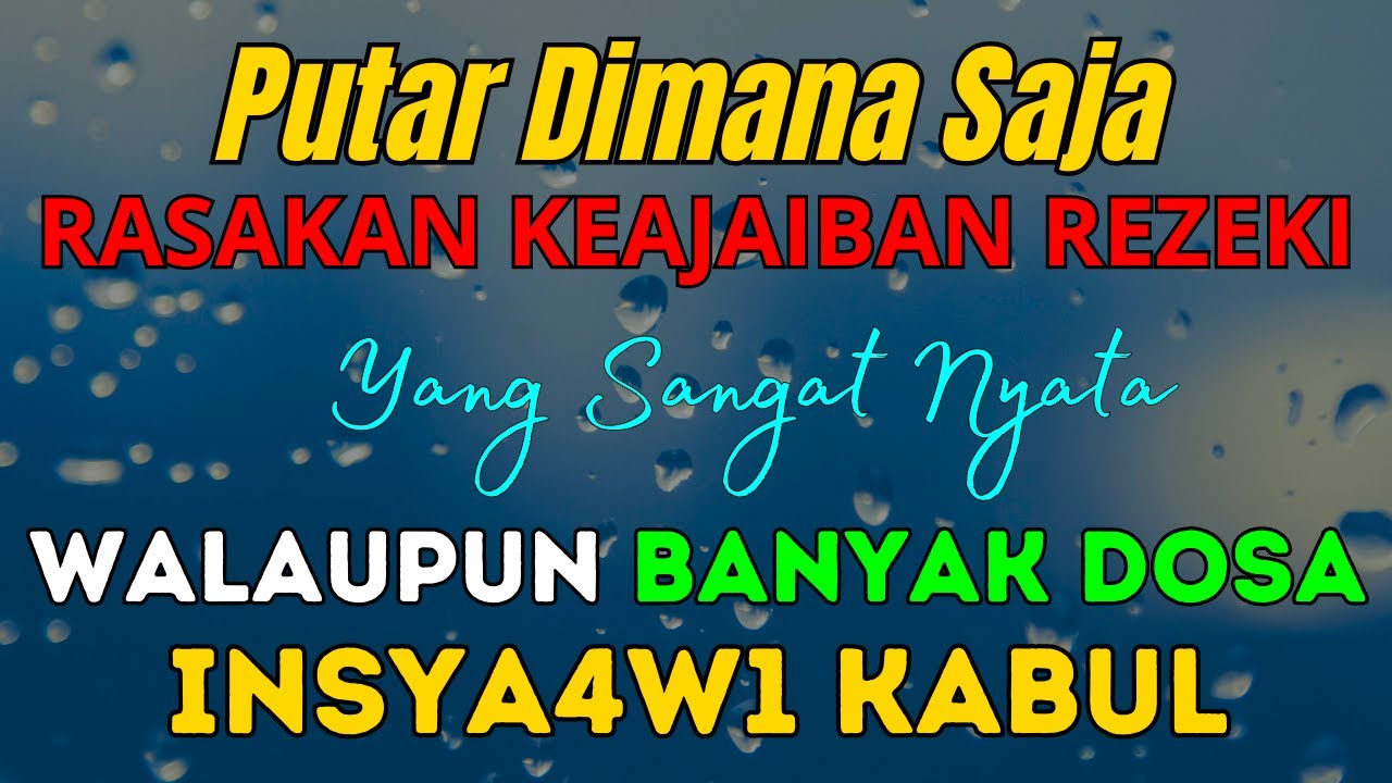 REZEKI AJAIB DATANG SENDIRI ! Zikir Penarik Rezeki Dari Segala Penjuru - Dzikir Pembuka pntu rezeki