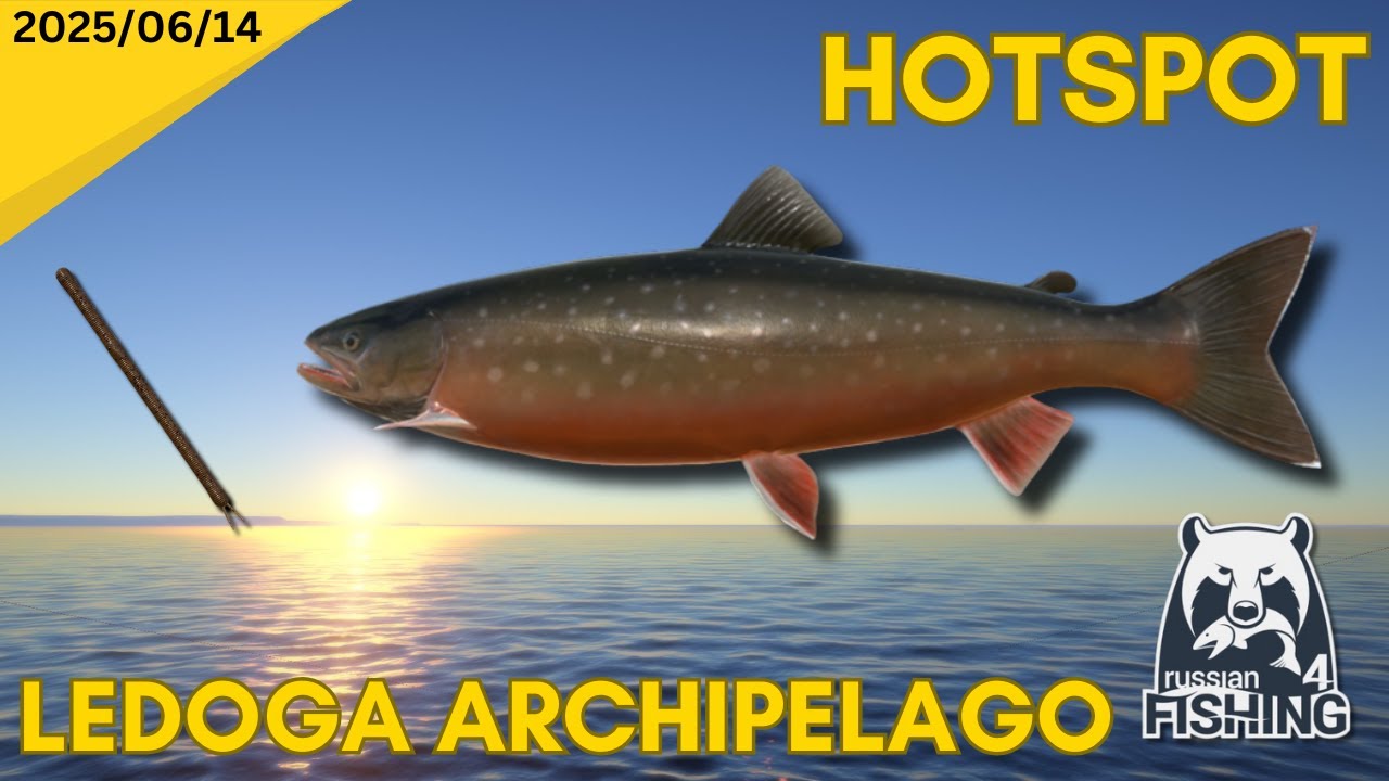 Ladoga Archipelago Wacky Rig Spot - Russian Fishing 4