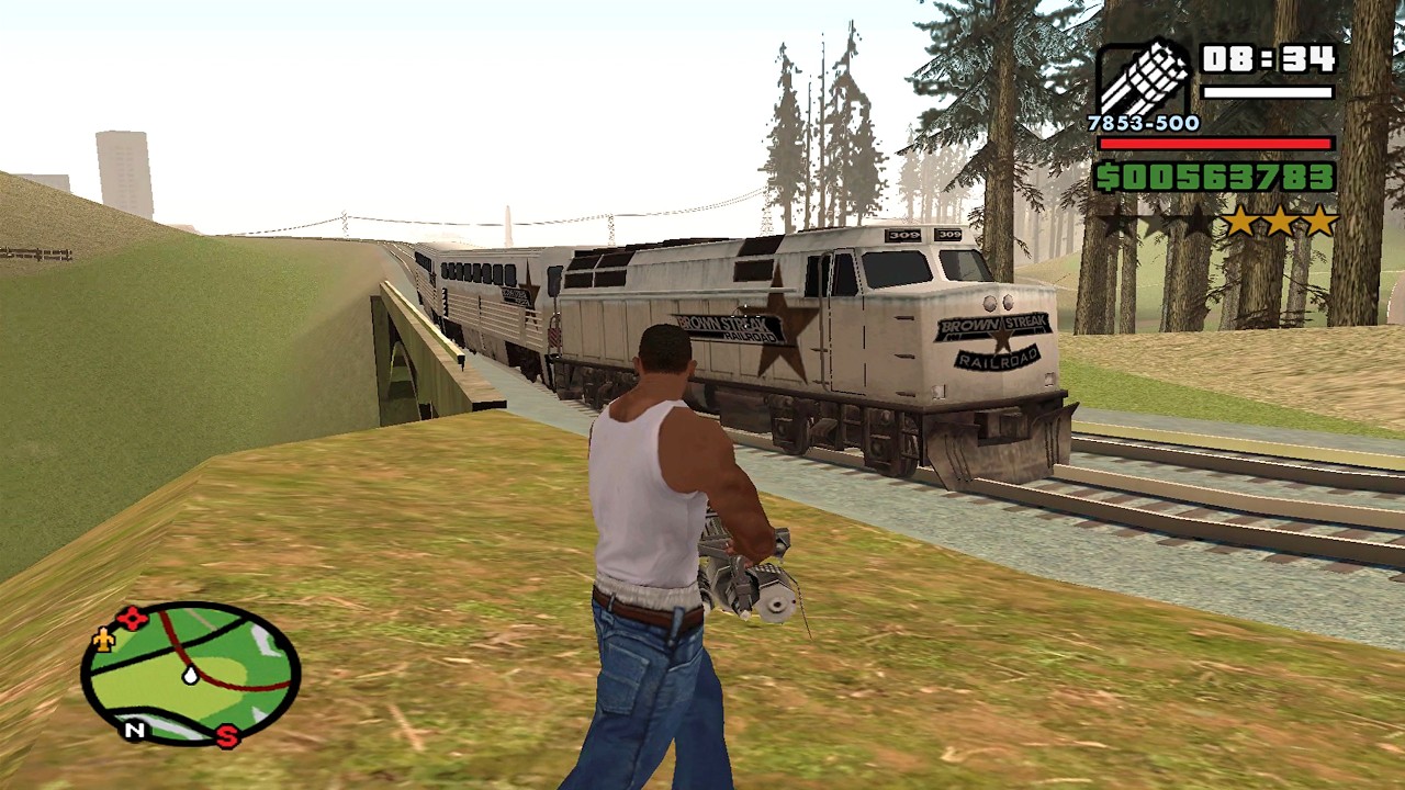⭐⭐⭐⭐⭐⭐SIX STARS WANTED LEVEL RAMPAGE WITH TANK | 6 STAR WANTED LEVEL ESCAPE IN GTA SAN ANDREAS