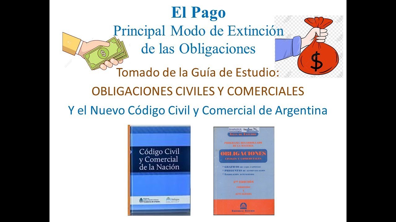 El Pago | Extinción de las Obligaciones | Nuevo Código Civil  y Comercial de Argentina