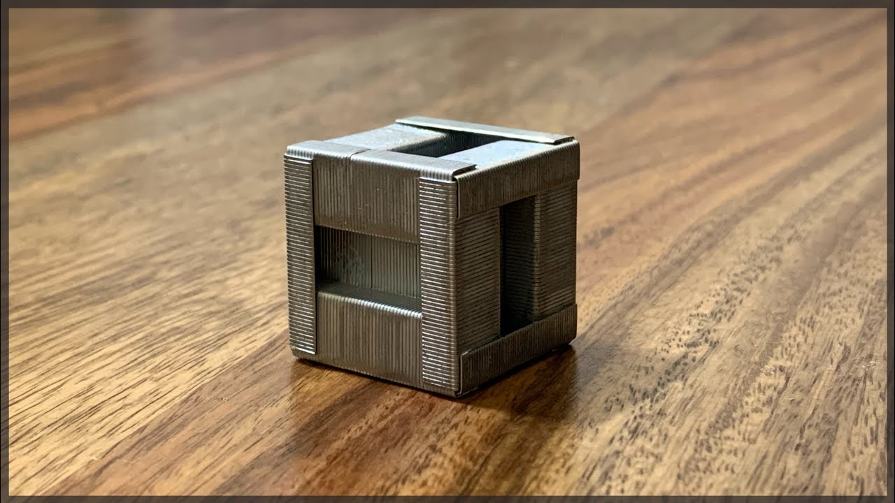 CUBE from stapler pins DIY (very simple)