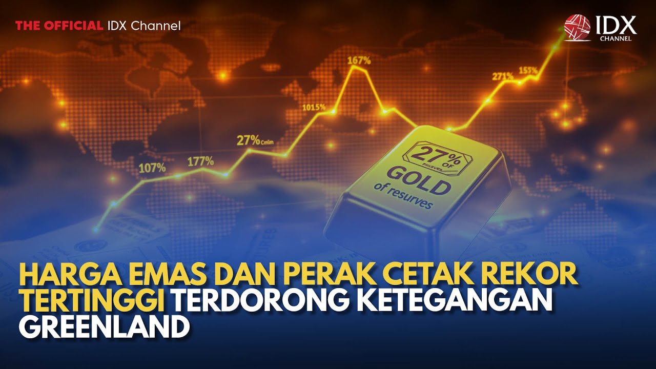 Harga Emas dan Perak Cetak Rekor Tertinggi Terdorong Ketegangan Greenland | MILENOMICS