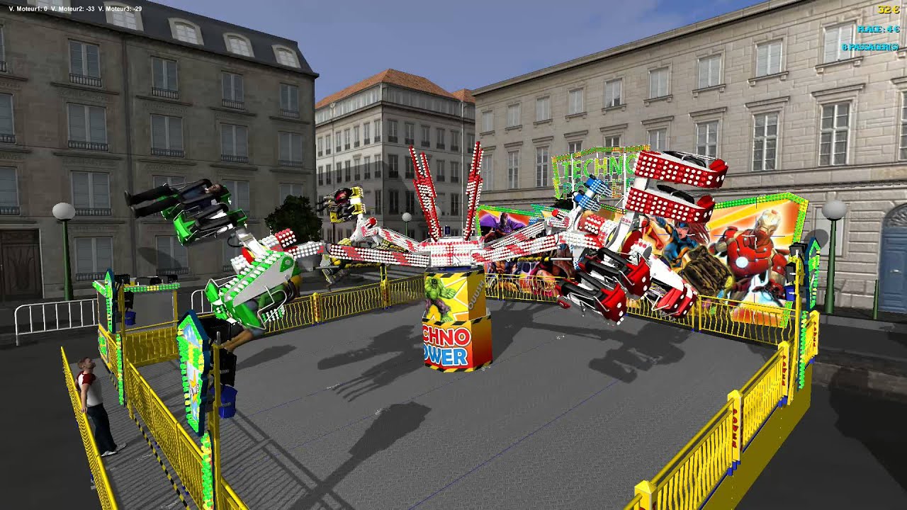 TV Techno power (Extreme) ride sim