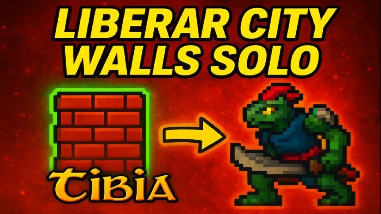 Como LIBERAR LIZARD CITY WALLS SOLO! – Truque Secreto da Wrath of the Emperor (Tibia)