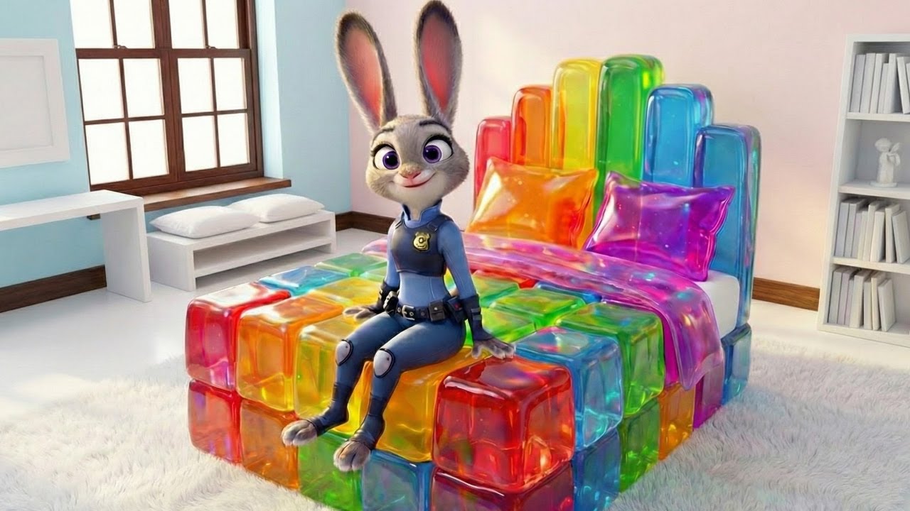 ゼリーの世界で過ごすジュディ｜ズートピア