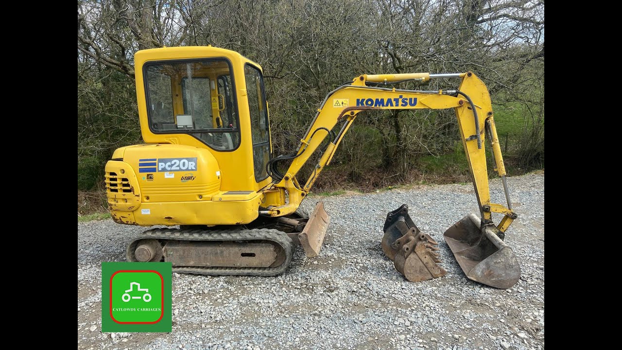 KOMATSU PC20R-8 MINI DIGGER 2.5T SOLD BY www.catlowdycarriages.com