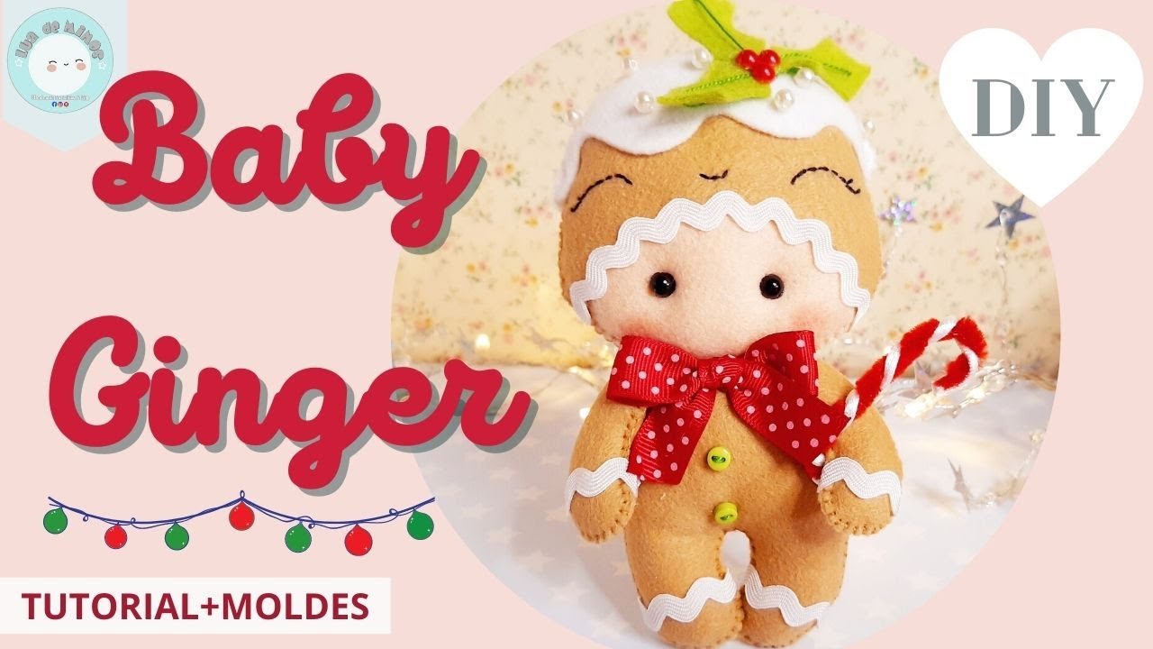 DIY Enfeite Boneco de Gengibre 🎄Baby Ginger 🎄