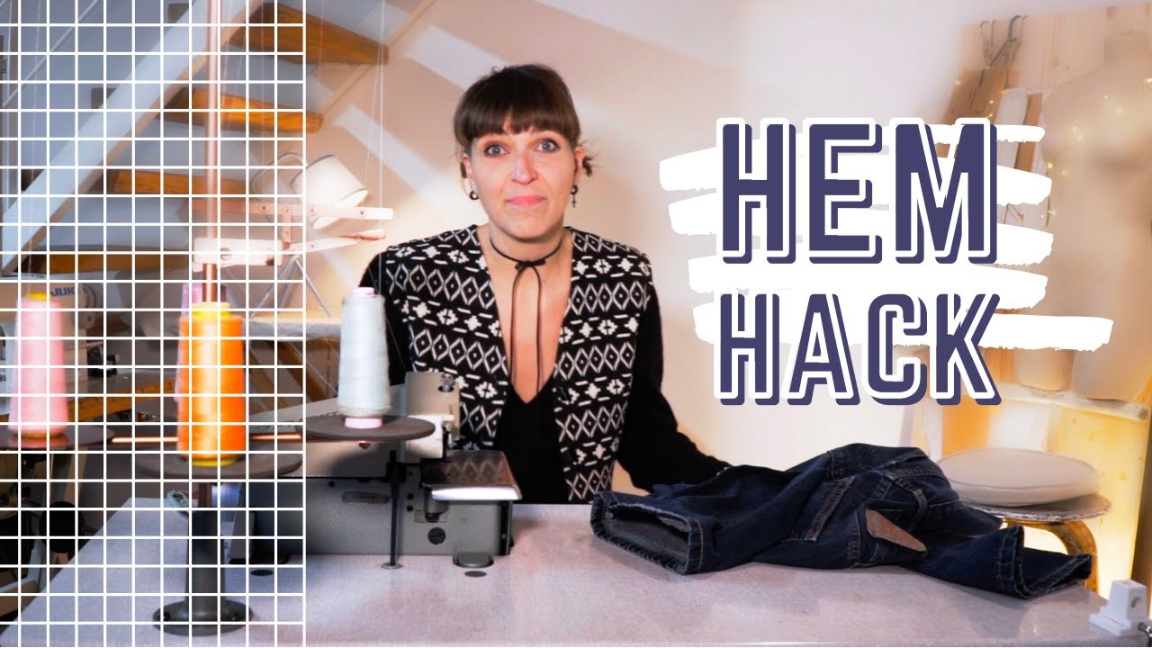 MY BEST HEM HACK | Only 2 Steps to sewing your Jean Hem!