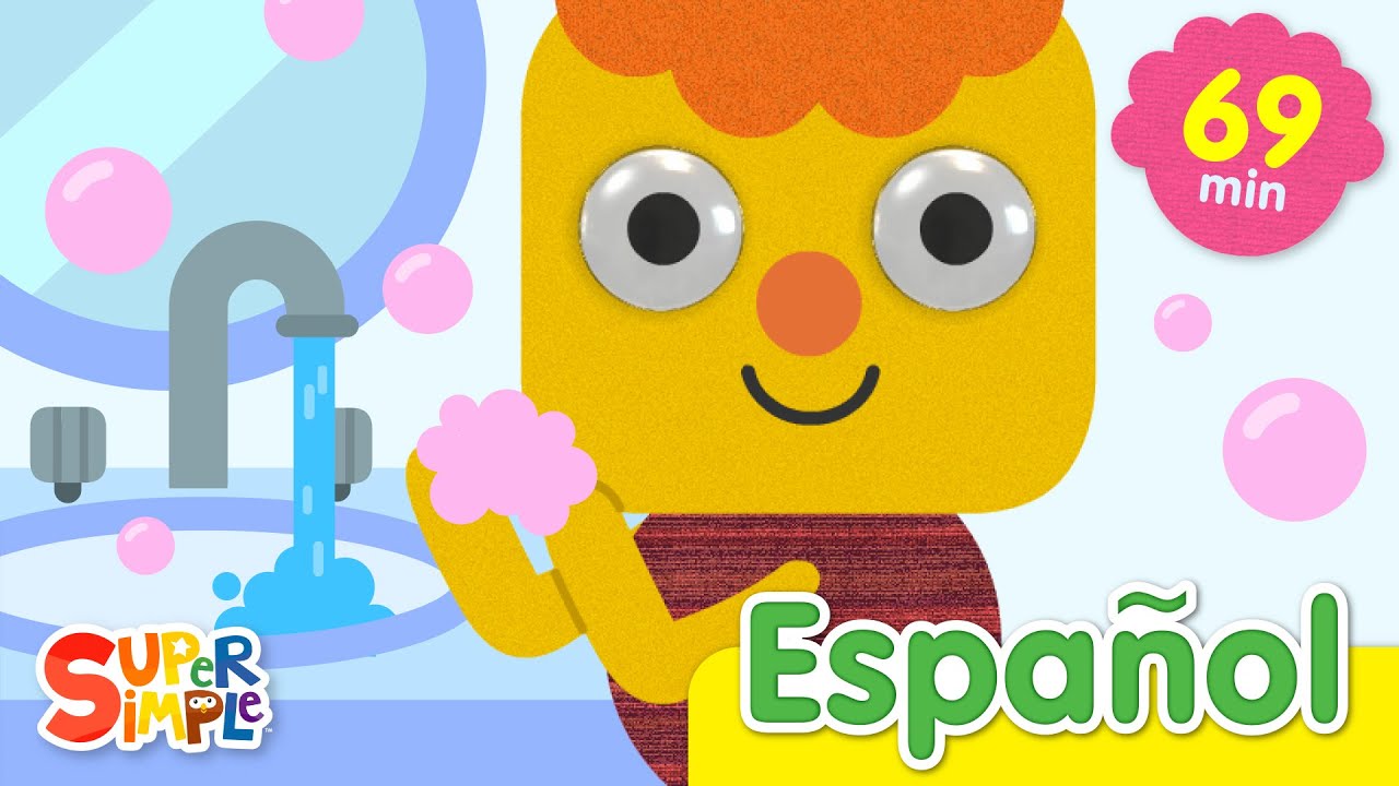 La Canción De Lavarse Las Manos Y Más | Música Para Niños | Super Simple Español