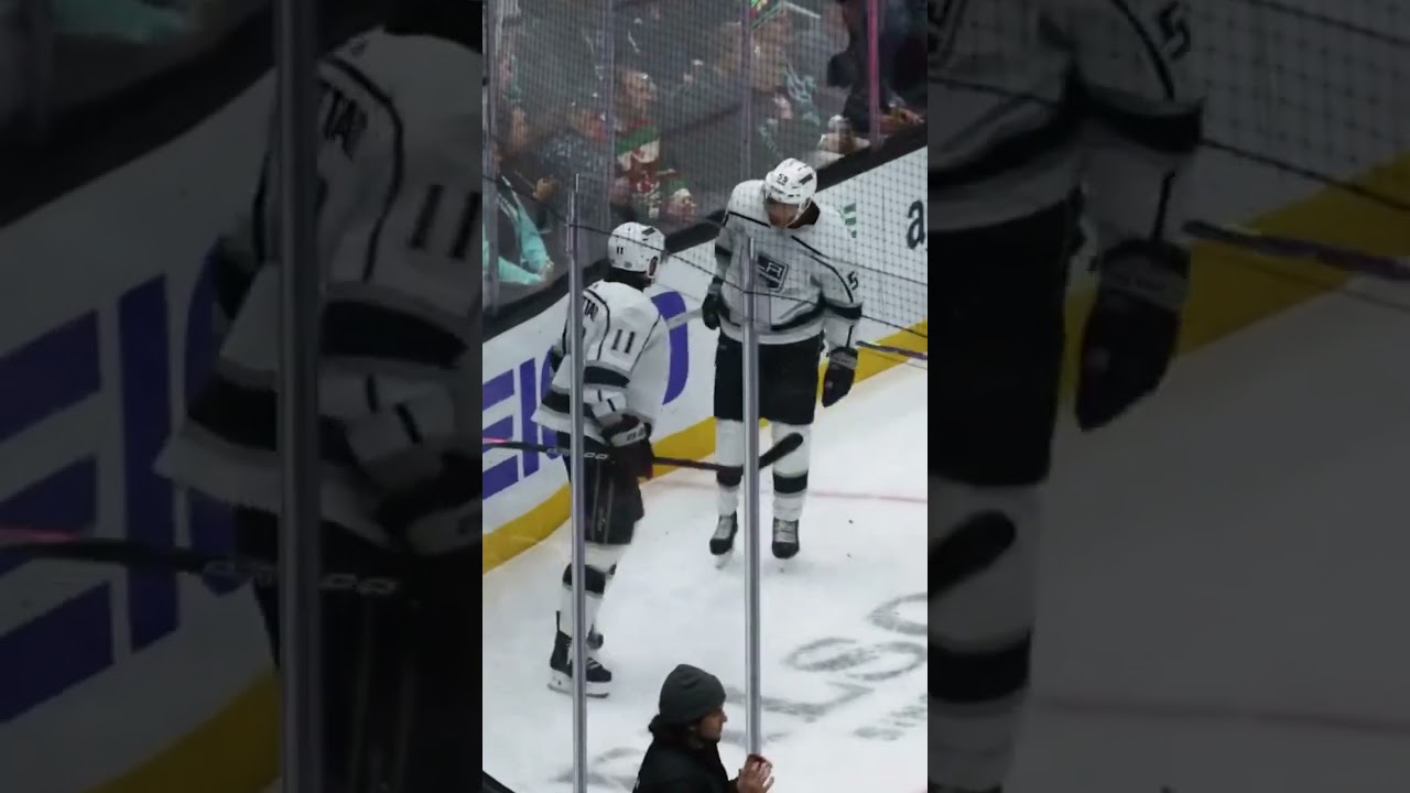 Quintin Byfield Sets Up Anze Kopitar’s Goal with Insane Backhand Pass vs Seattle Kraken🤯 