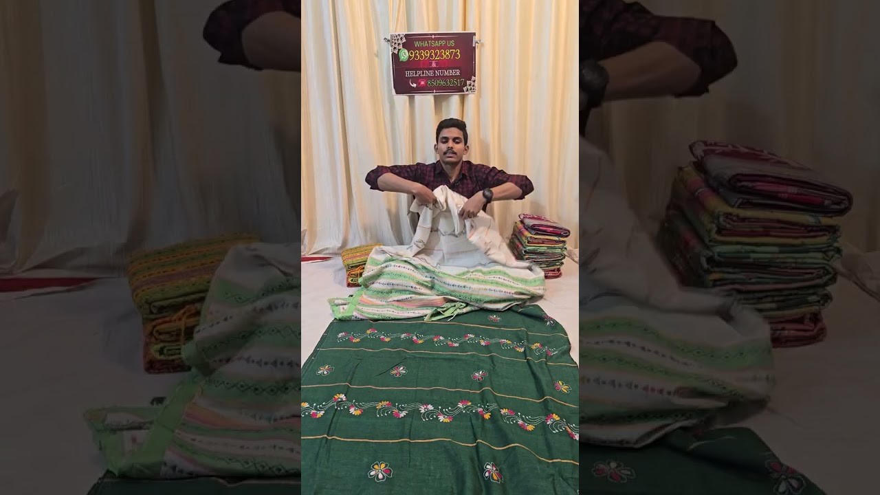 🎀 ট্র্যাডিশনাল লুকে পারফেক্ট খেস কাঁথা😍| KHESH KANTHA STITCH | NEW COLLECTION| WP US- 9339323873 |
