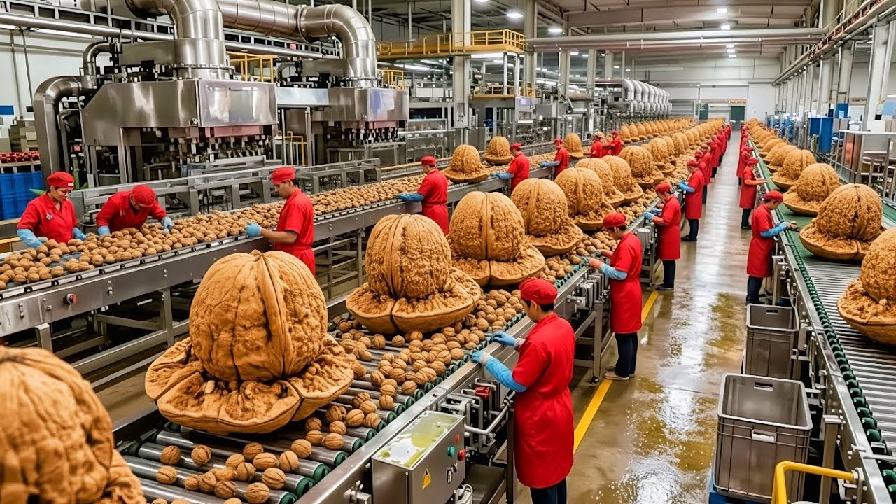 Inside the Walnut Oil Factory: From Raw Walnuts to Premium Golden Oil Full Production Process
