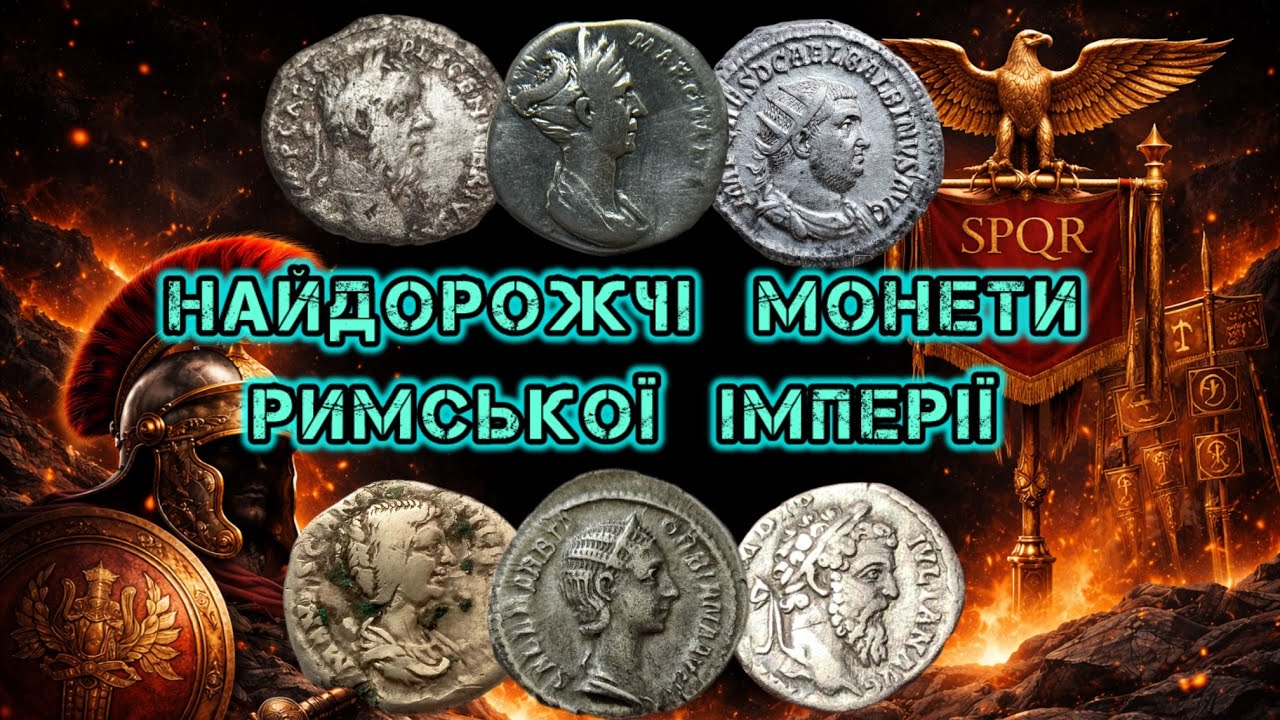 НАЙДОРОЖЧІ МОНЕТИ РИМСЬКОЇ ІМПЕРІЇ. ДЕНАРІЇ ТА АНТОНІНІАНИ. РІДКІСНІ ІМПЕРАТОРСЬКІ МОНЕТИ. ВІОЛІТІ.