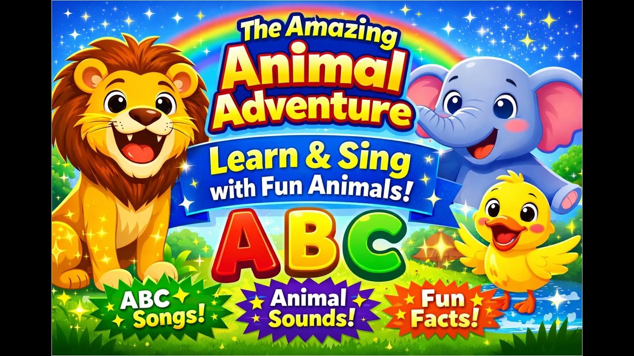 The Amazing Animal Adventure – Learn & Sing with Fun Animals | ABCs, Animal Sounds #shorts, #viral