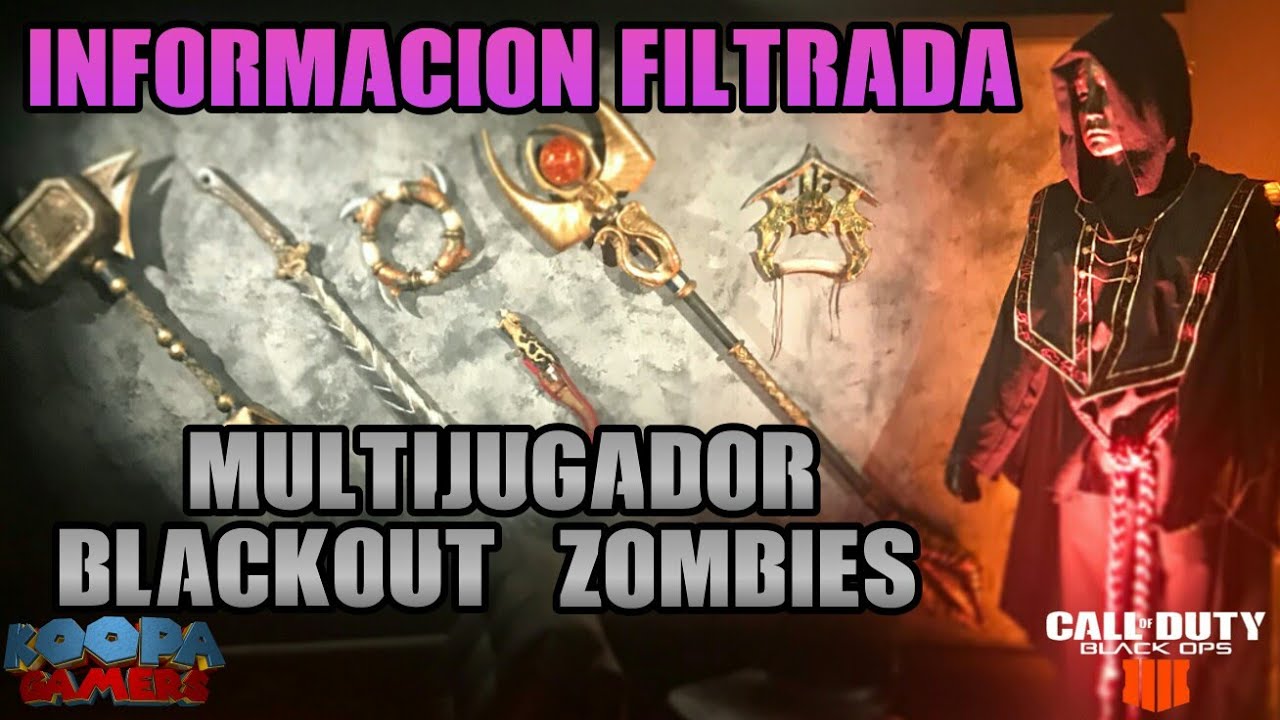 NUEVA INFORMACION FILTRADA Y NOTICIAS DE CALL OF DUTY BLACK OPS 4 BLACKOUT, ZOMBIE Y MULTIJUGADOR
