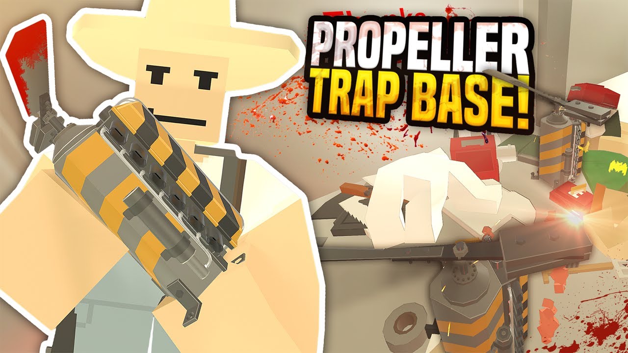 NEW PROPELLER TRAP BASE - Unturned Base Building! (Traps Mod)