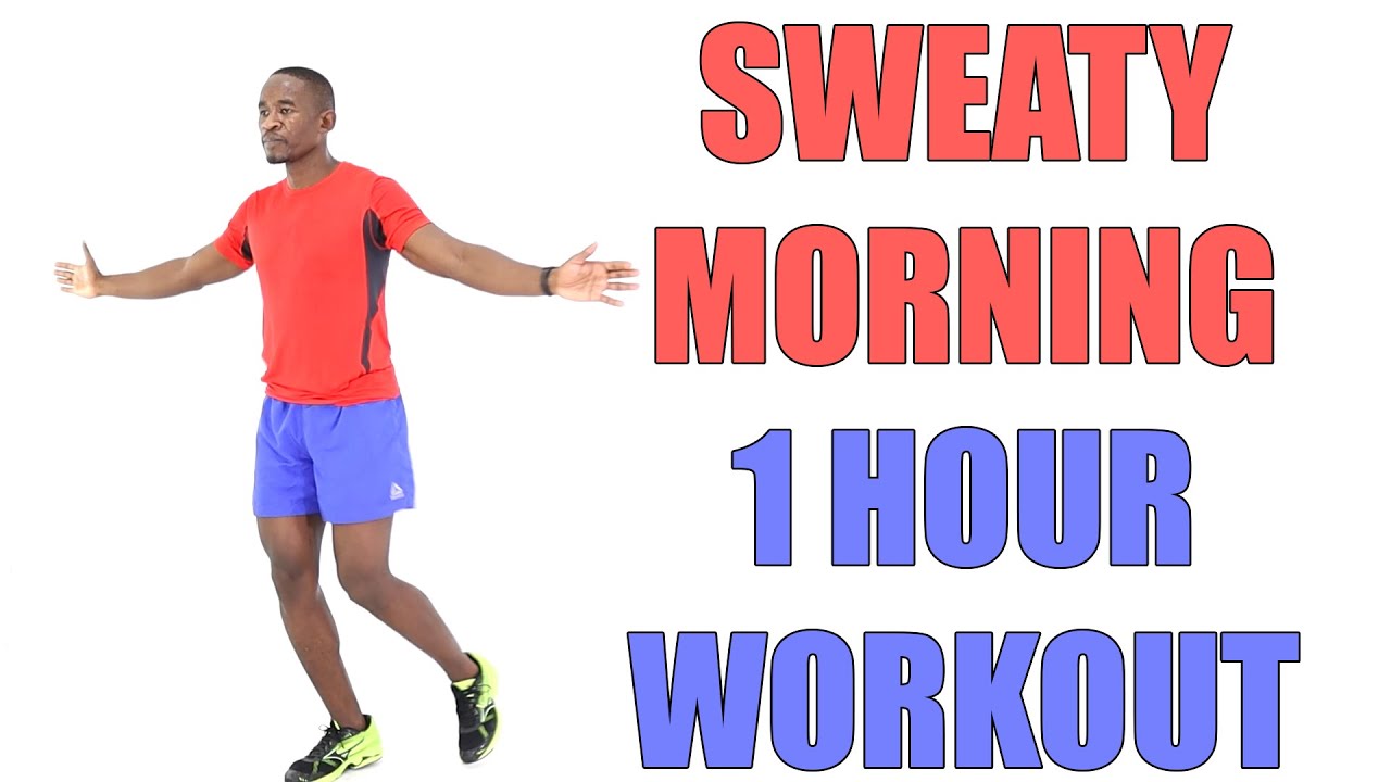 SWEATY MORNING 1 Hour Walk at Home Workout/ Non-Stop Cardio for Weight Loss 🔥 600 Calories 🔥