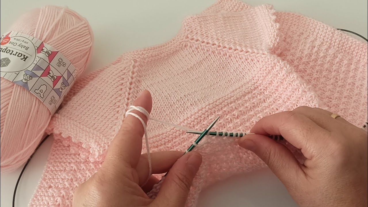 1 Yumaktan 0-1 Yaş Yakadan Başlamalı Bebek Yeleği ❤ 0-1 Year Old Baby Vest Starting from the Collar