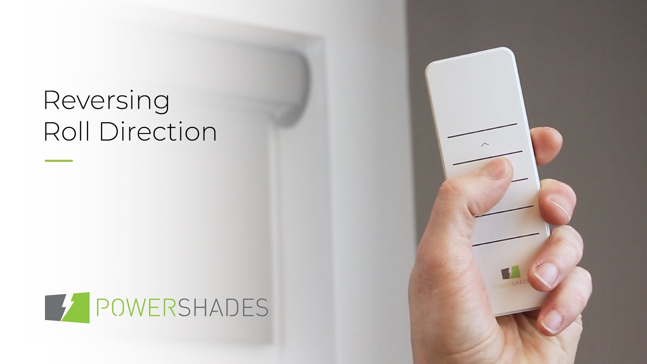 PowerShades | How to reverse direction of roller shade