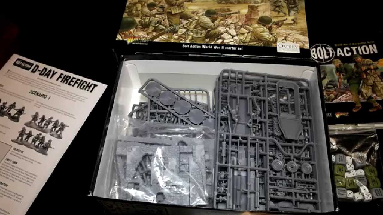 Unboxing Bolt Action D Day Firefight WWII Starter Set