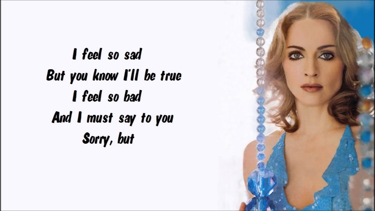 Madonna - Nobody's Perfect Karaoke / Instrumental with lyrics on screen