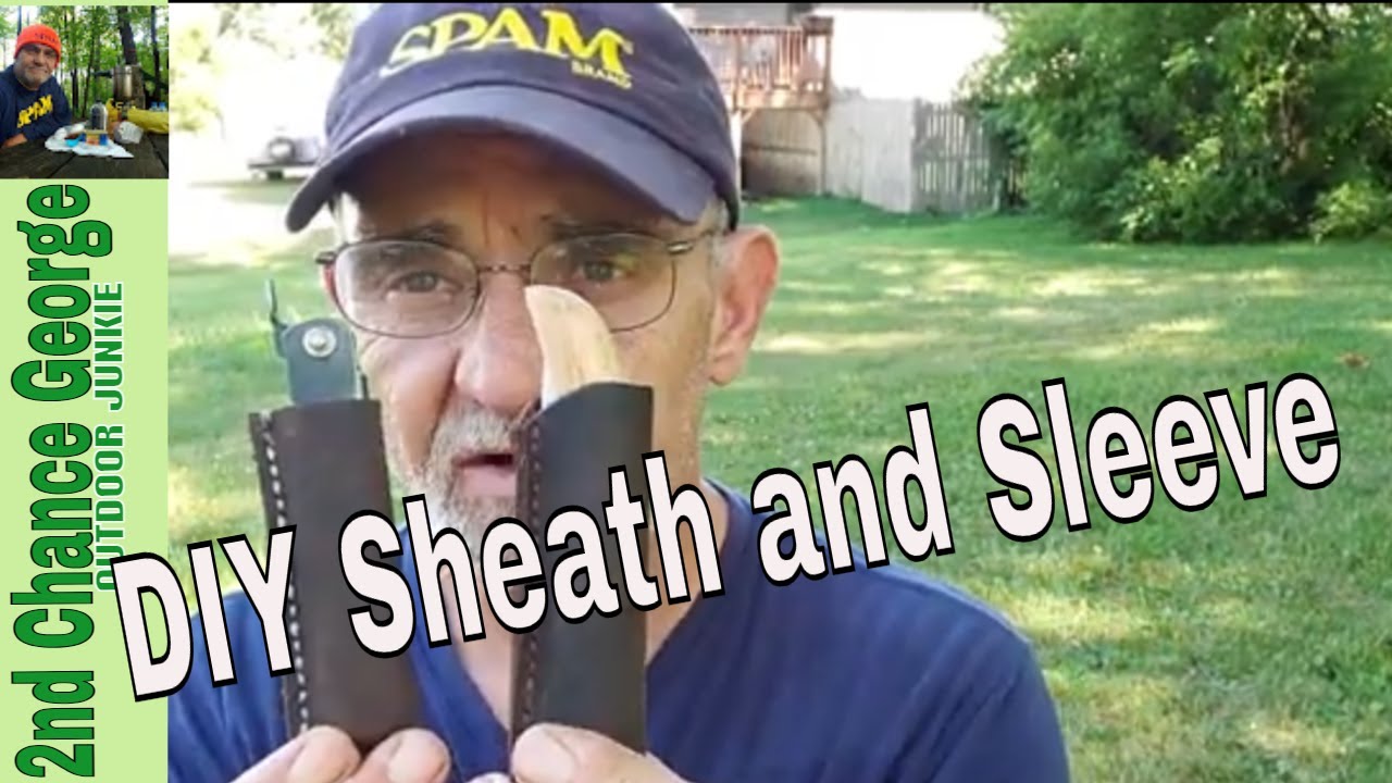 Simple DIY Leather Sheath and Sleeve For your Folding Pocket Knife - Great starter project