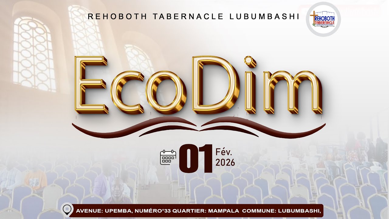 ECODIM 01-02-2026 | REHOBOTH TABERNACLE I