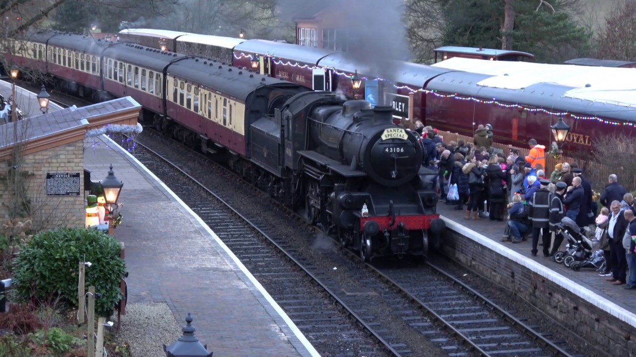 Santa Trains at Arley, 22/12/18 part 3. 43106, 7802 & 2857