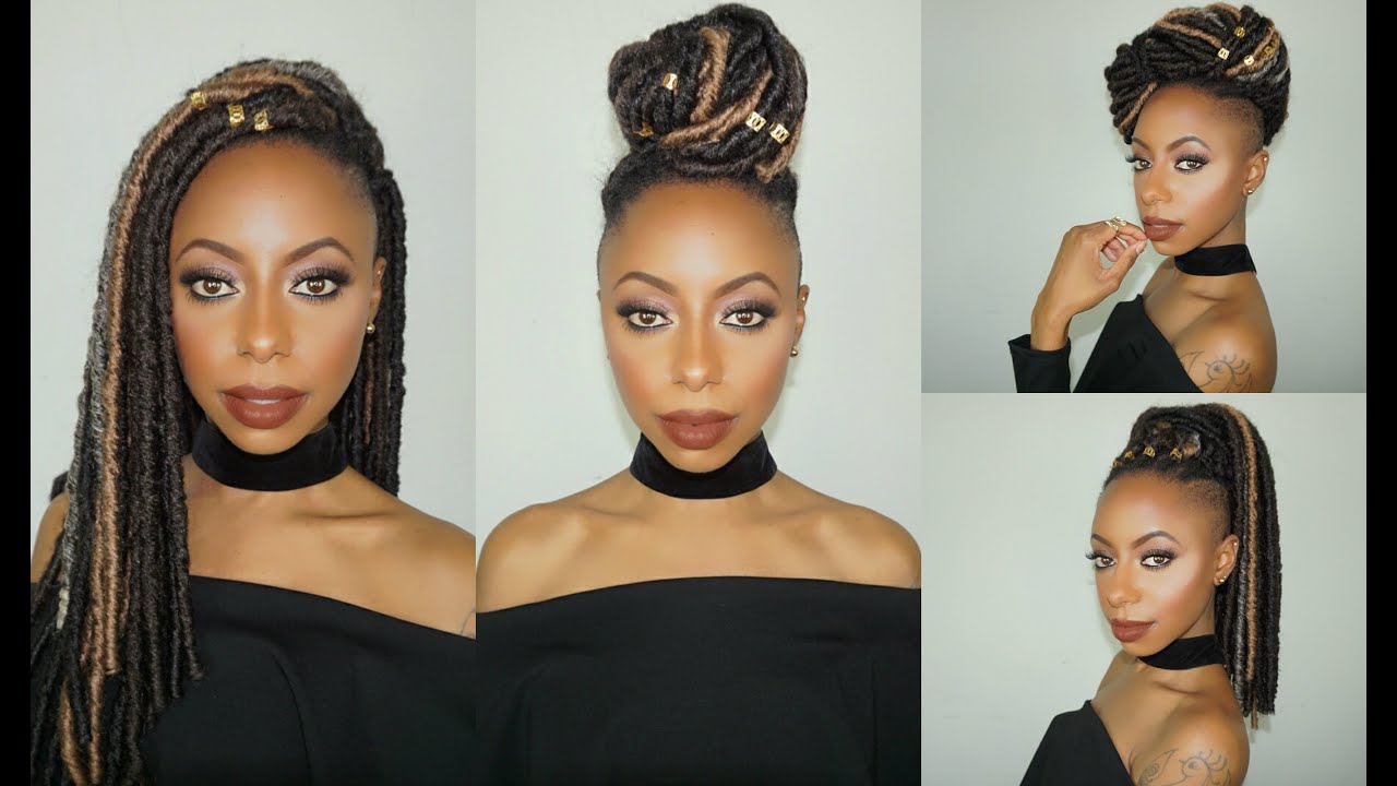 Faux loc crochet braids tutorial + 5 ways to style faux locs || Jessica Pettway