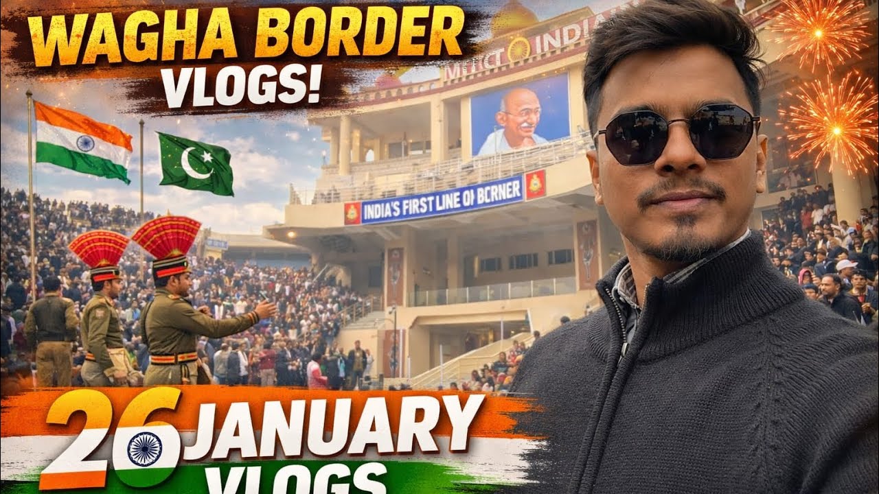 India Pakistan Border Vlogs | Attari Wagah Border | Happy Republic Day🇮🇳| place to VisitNearAmritsar
