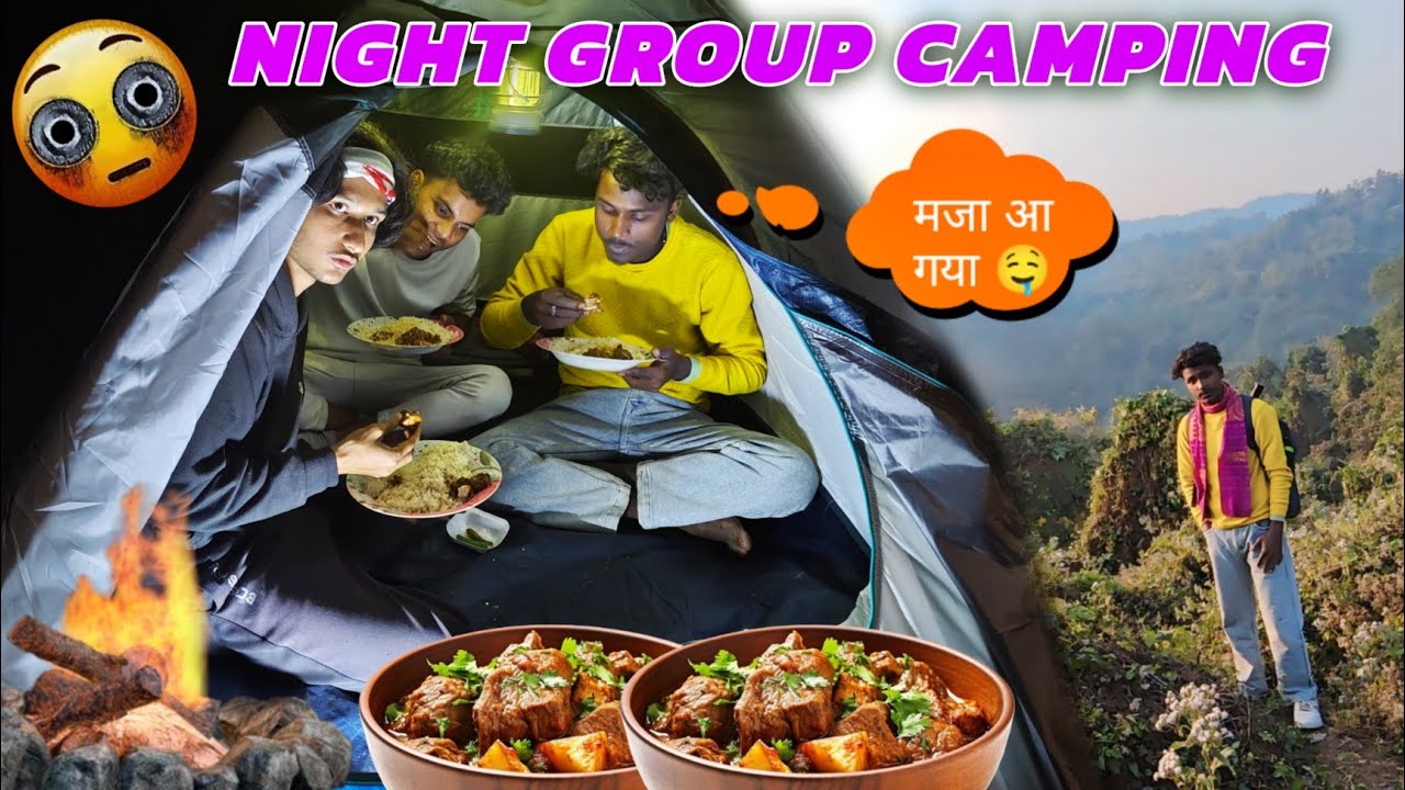 Dosto Ke Saath Night Camping | Full Masti😎 TURU FRIEND SURVIVAL 🏕️