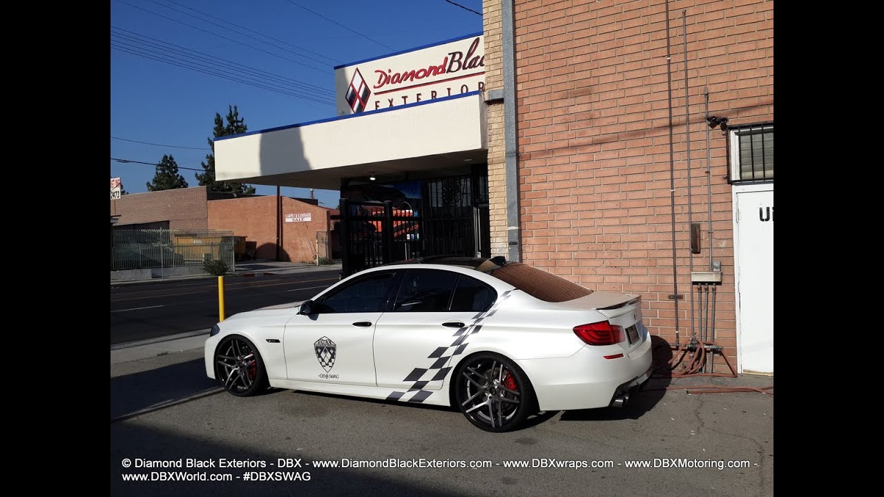 Project BMW F10 Fully Customized and Wrapped in Satin Pearl White by DBX Motoring