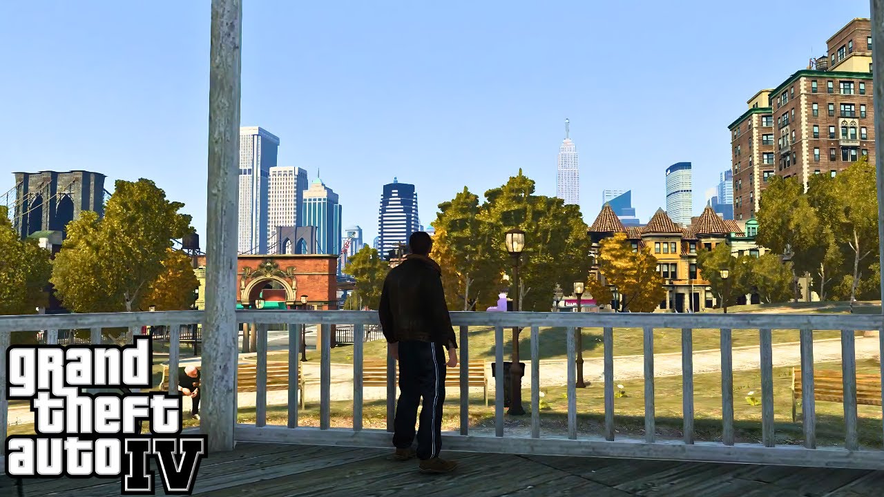 A Walk In New York | GTA 4 Mods | Relaxing Walking Around Liberty City | 4K #gta