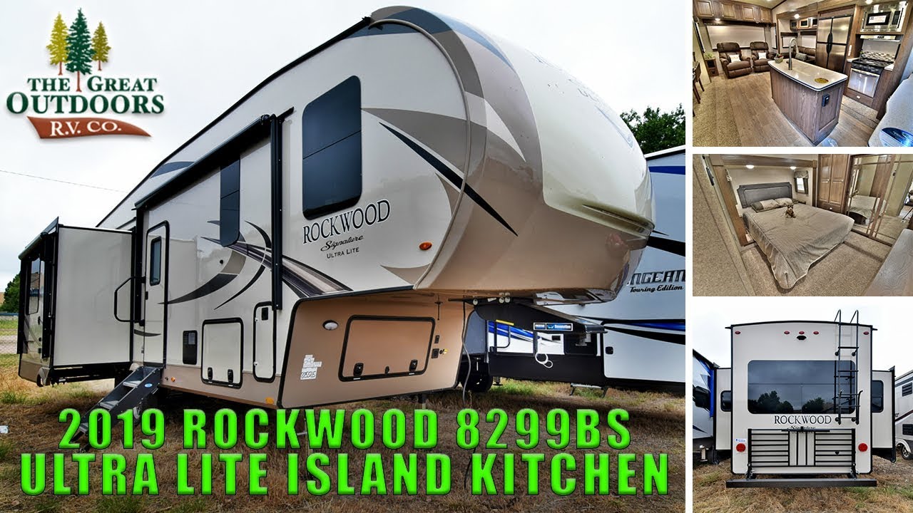 2019 FOREST RIVER ROCKWOOD 8299BS Signature Ultra Lite Island Kitchen Fifth Wheel Colorado RV Sales