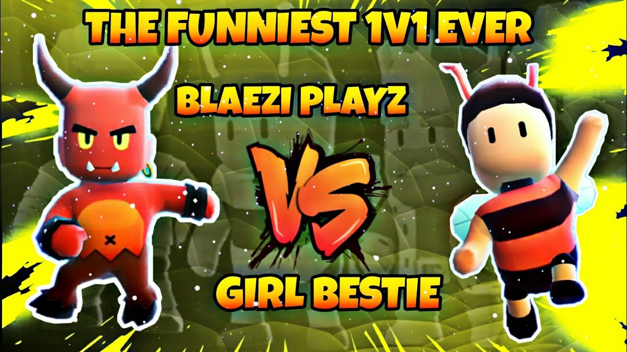 Blaezi Playz против Girl Bestie. Самая смешная дуэль один на один в истории 😂.......