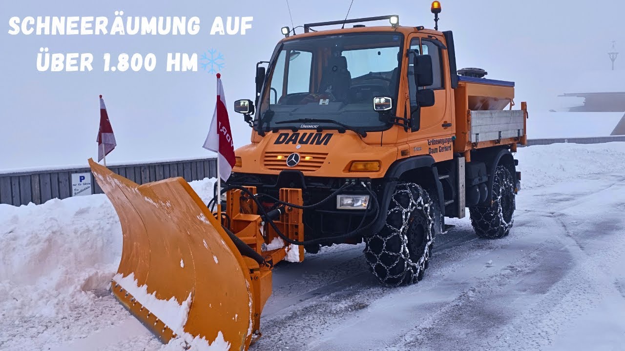❄️Neuschnee in den Alpen❄️Schneeräumung | Winterdienst in Tirol auf 1.800 Meter Seehöhe