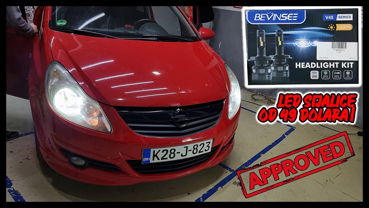 POBOLJŠAJ SVOJE FAROVE ZA 46 DOLARA! BEVINSEE V45 LED SIJALICE!