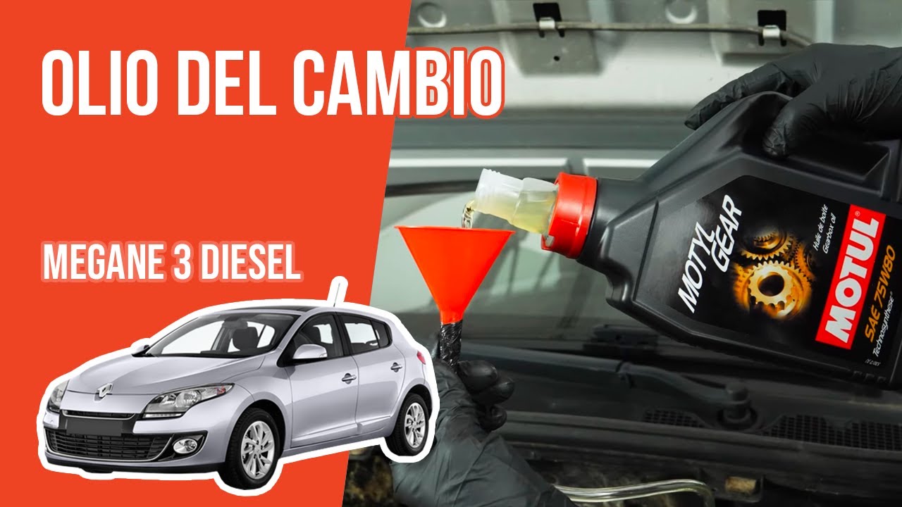 Cambio olio scatola del cambio Megane 3 1.5 dCi 🛢