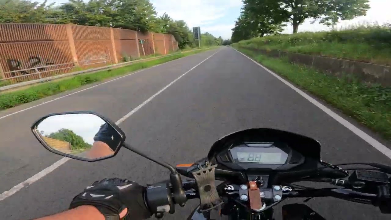 Honda CB125F Top Speed Test 105 kmh/ 19.7.2024 #hondacb125f #honda #motovlog #gopro