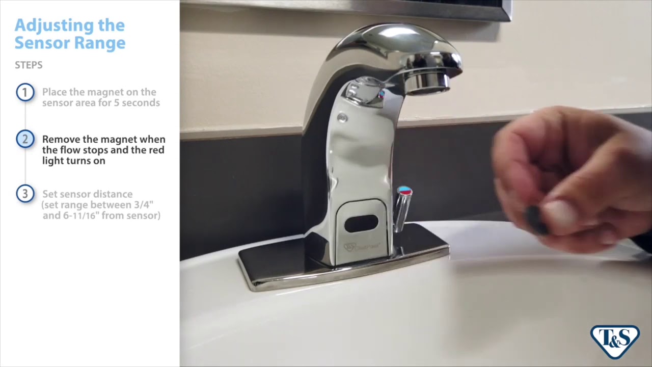 How To: Adjusting The Sensor Range On An Above-Deck Sensor Faucet