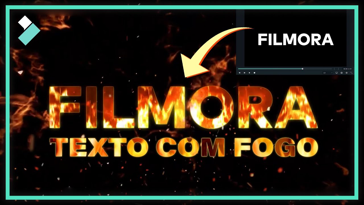 Tutorial: Como fazer TEXTO animado com FOGO | Wondershare Filmora