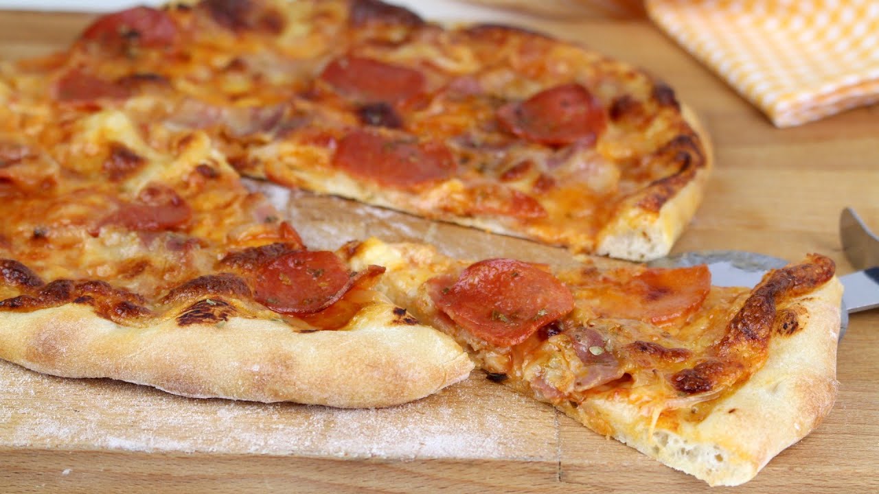 🍕Cómo hacer masa de PIZZA CASERA con Thermomix🍕 | Receta de pizza de pepperoni casera
