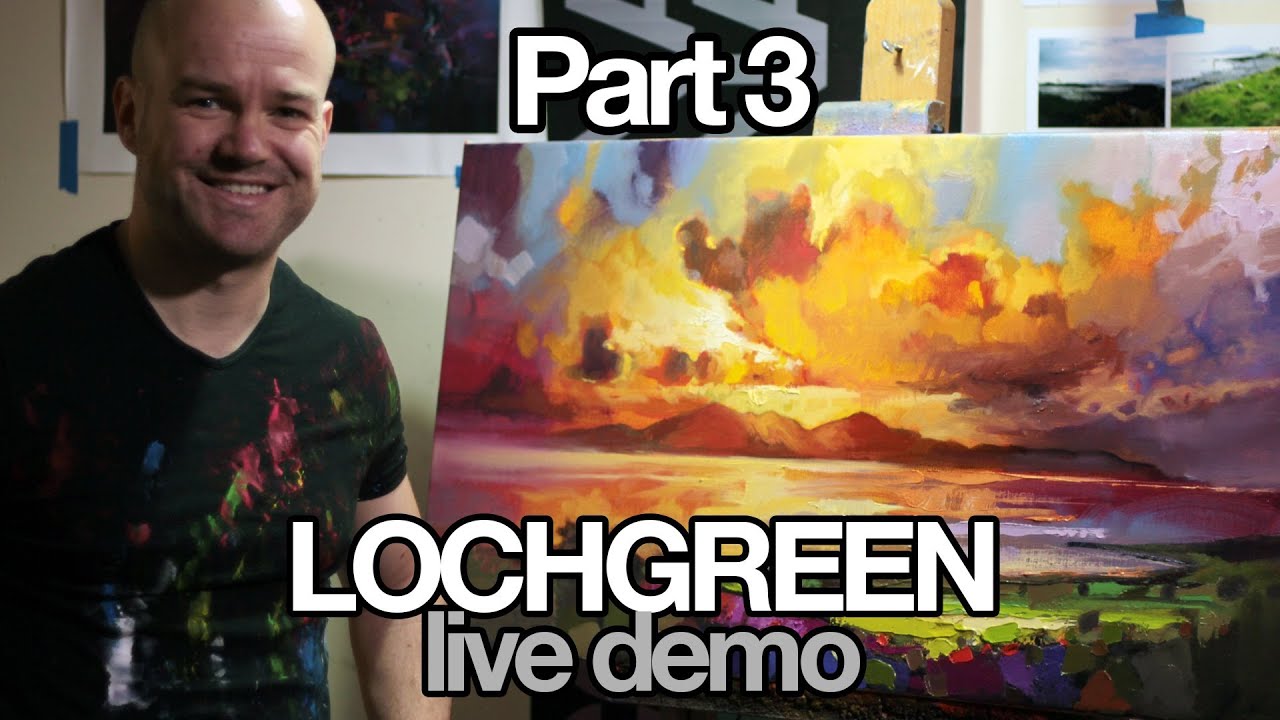 Live Oil Painting Tutorial: Lochgreen Part 3