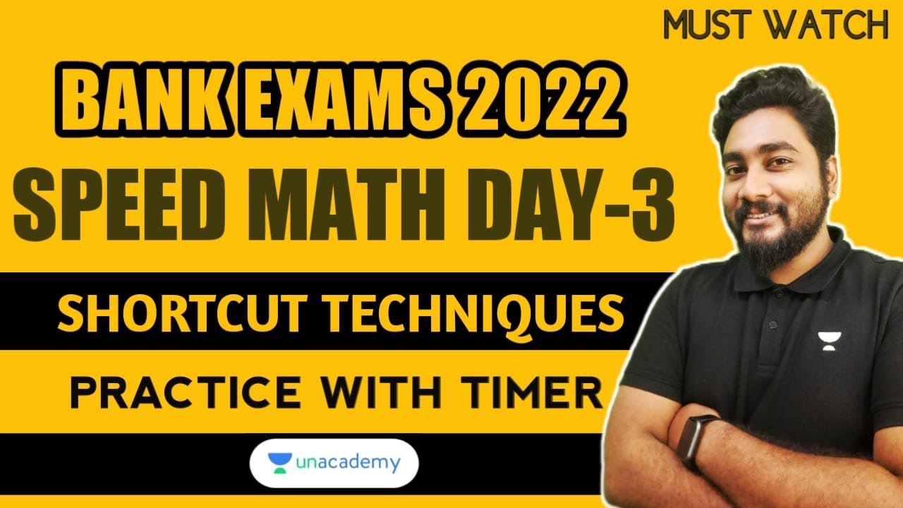 SPEED MATH Practice Session | Part 3 | Bank Exams 2022 | Kaushik Mohanty | Bank pro